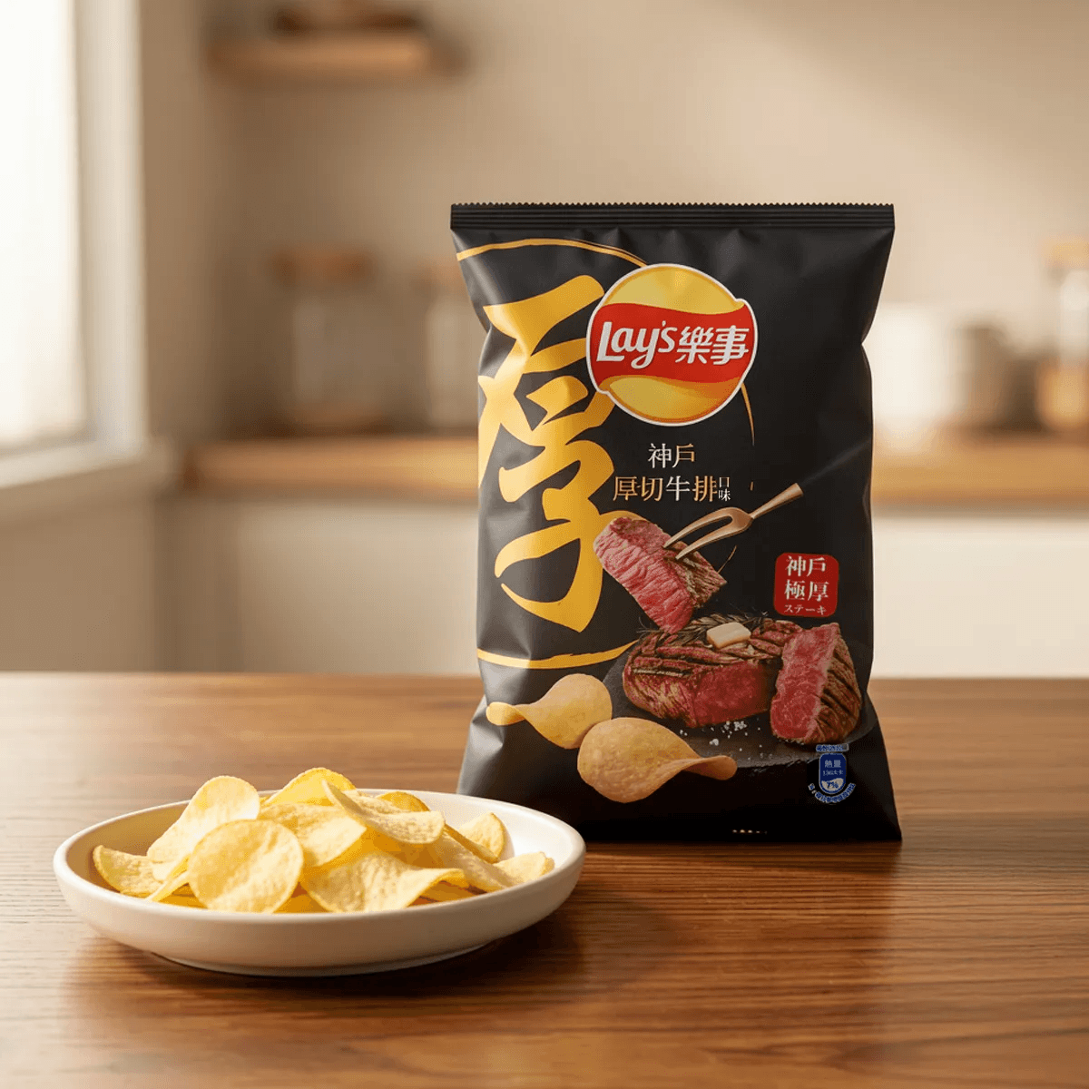Lay's Taiwan Potato Chips ,Wagyu Flavor, 2.1 oz