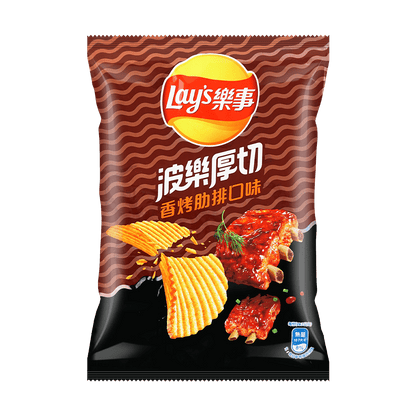 Lay's Taiwan Thick Cut Grilled Ribs Potato Chips, 2.09 oz
