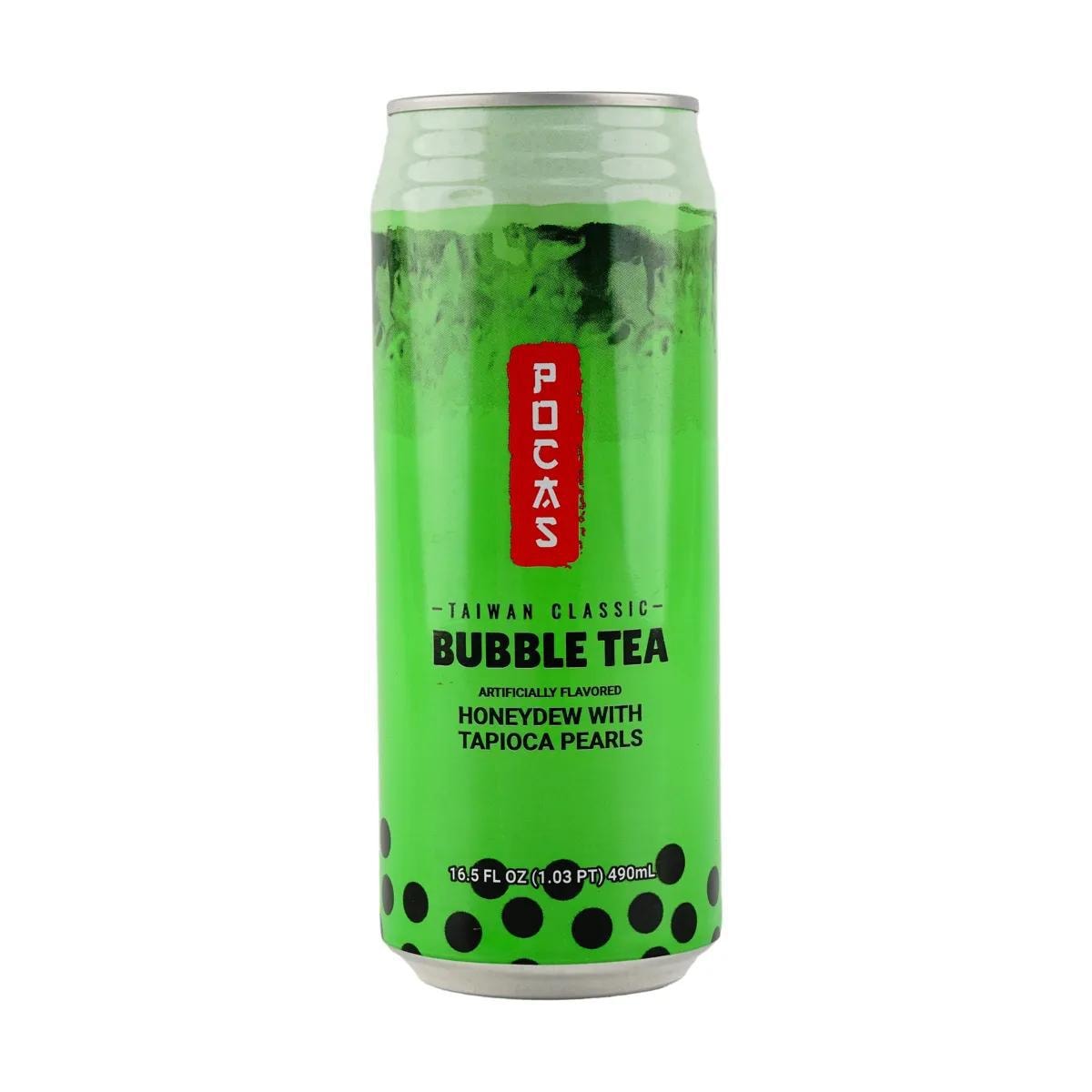 Honeydew Boba Milk Tea with Bubble Tapioca Pearls