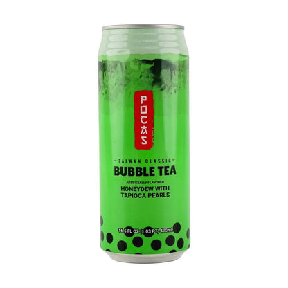Honeydew Boba Milk Tea with Bubble Tapioca Pearls