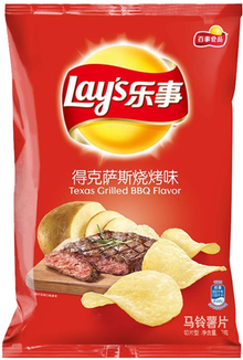 Lay’s Texas Grilled BBQ Potato Chips (70 g / ~2.47 oz)