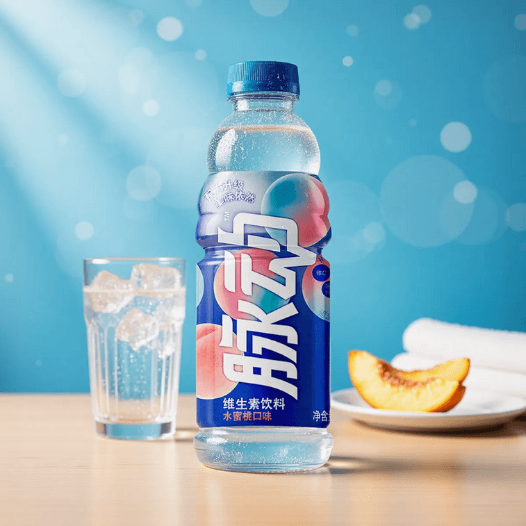Mizone peach flavor drink