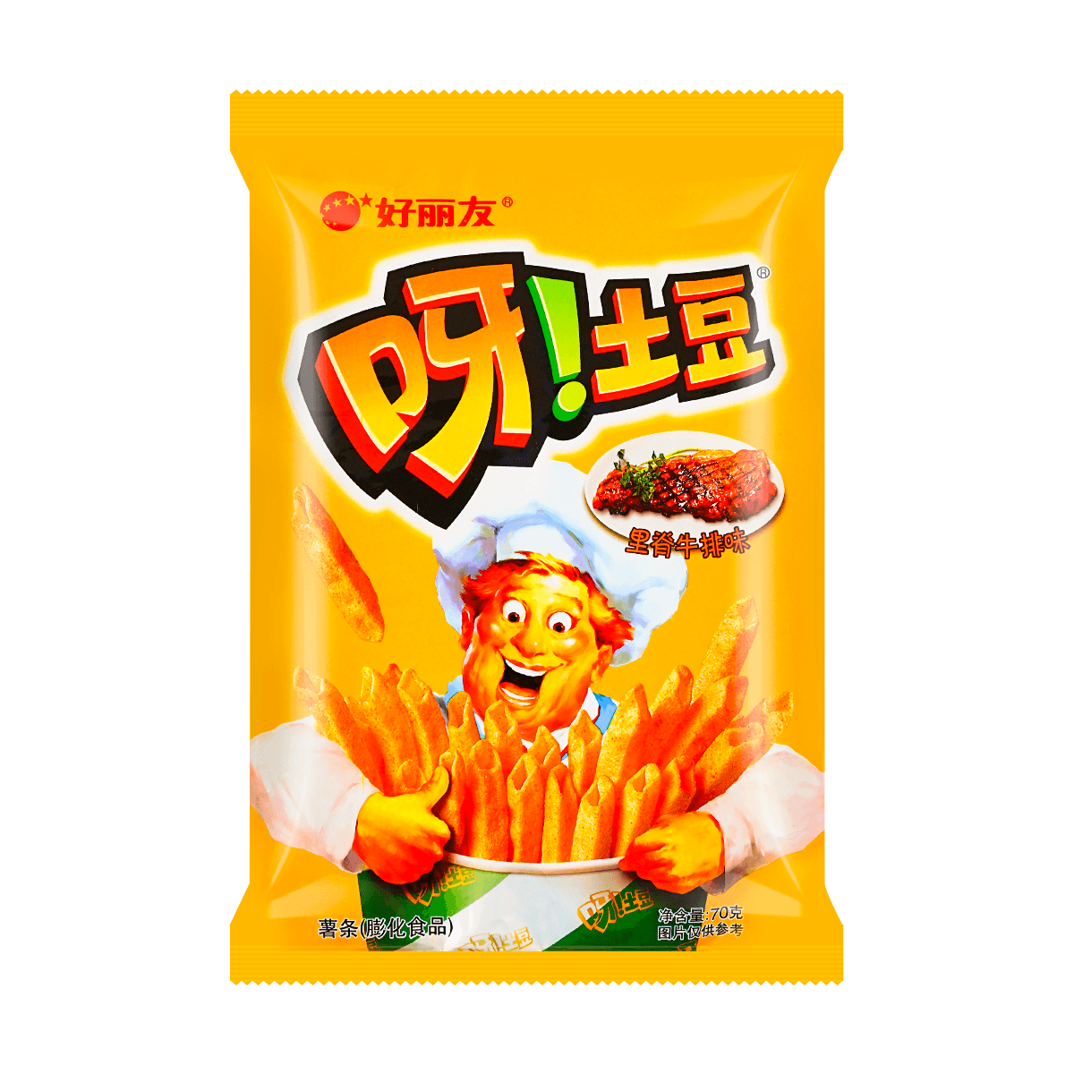 ORION Potato French Fries BBQ Steak Flavor 70g